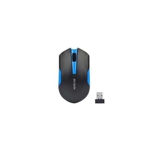 A4 Tech G3-200N Nano Alıcılı Kablosuz 1000Dpi Siyah-Mavi V-Track Mouse