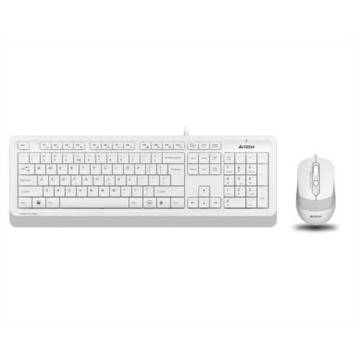 A4 Tech F1010 Q Türkçe Usb Multimedya Beyaz Klavye Mouse