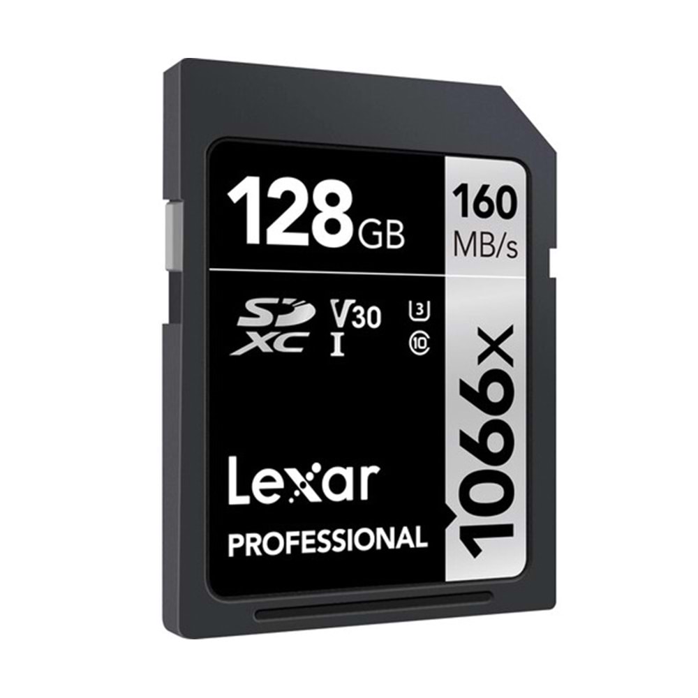 Lexar 128Gb 160Mb/s 1066x V30 U3 UHS-I SDXC Professional Hafıza Kartı