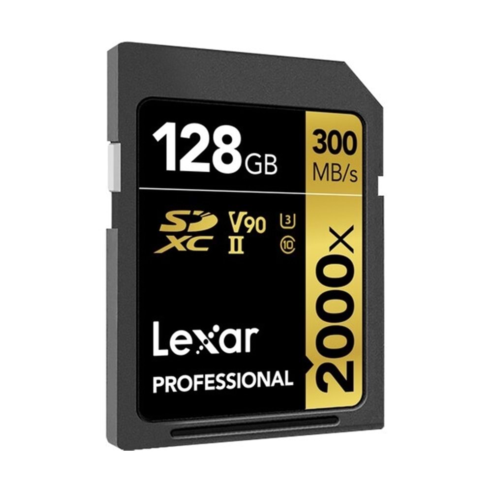 Lexar 128Gb 300Mb/s 2000x V90 U3 UHS-II SDHC 4K Hafıza Kartı