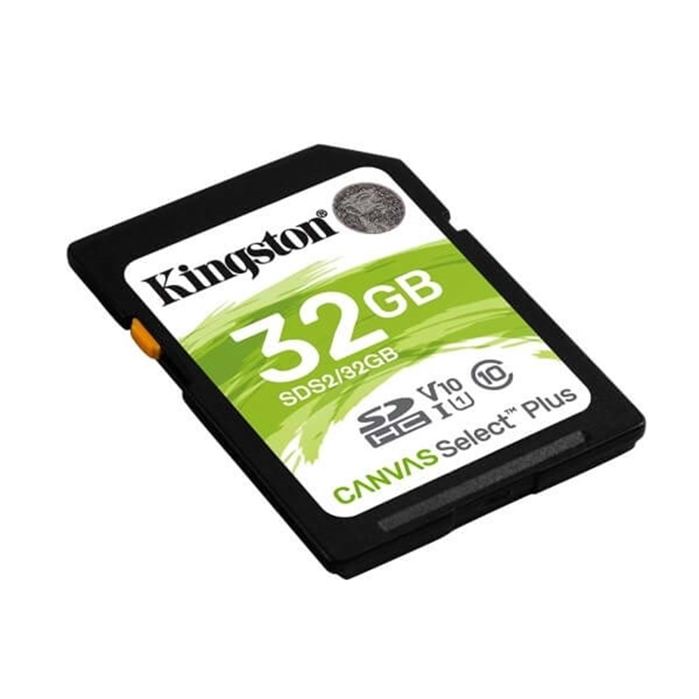 Kingston 32GB 100MB/s SDHC CL10 UHS-I U1 V10 SD Hafıza Kart SDS2/32GB