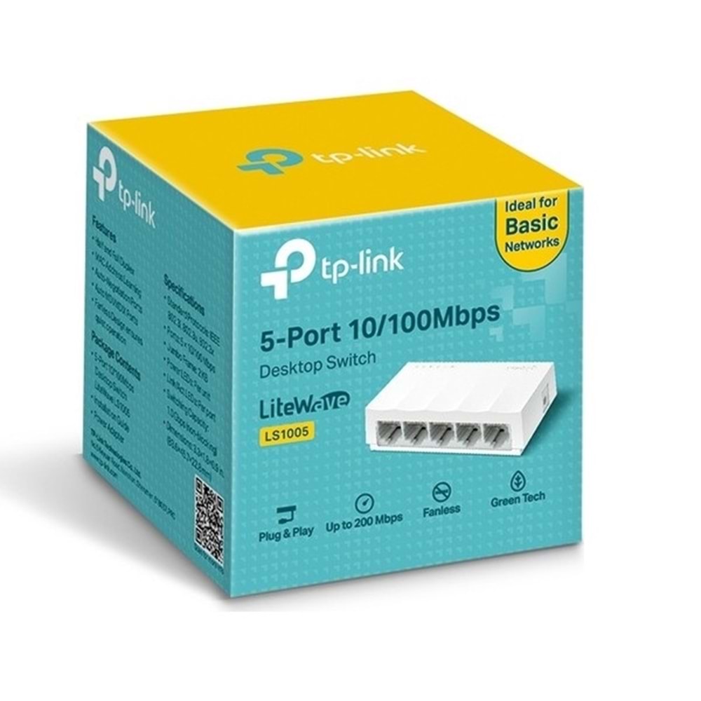 TP-Link LS1005 5-Port 5/10/100 Mbps Ethernet Switch