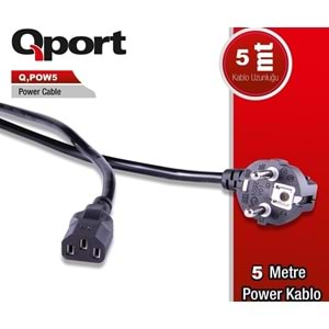 Qport 5mt Power Kablosu Q-POW5