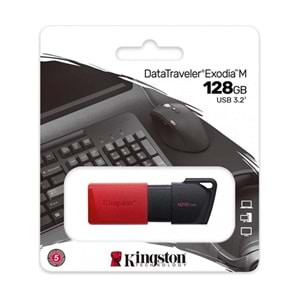 Kingston 128GB Data Traveler Exodia USB3.2 Usb Bellek (Siyah Kırmızı) DTXM/128GB